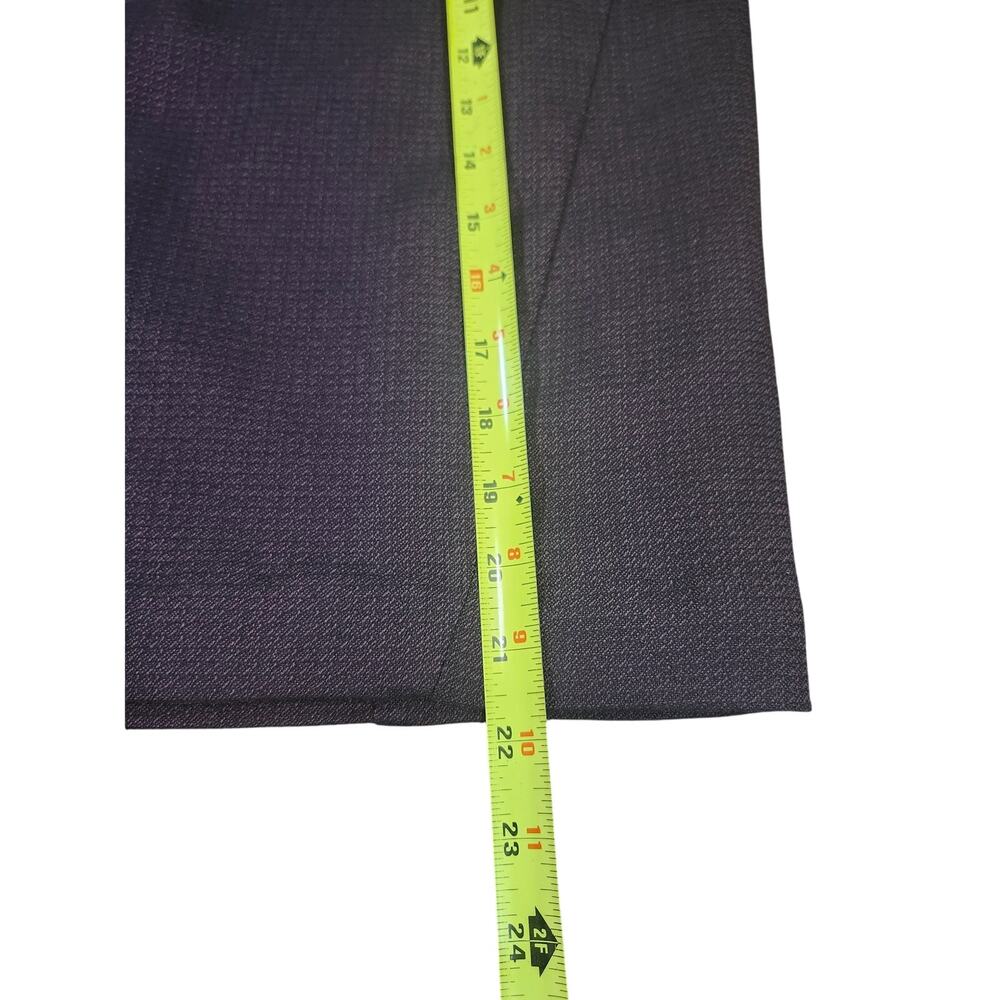 Worthington Straight Pencil Knee Length Skirt 16 Purple Lined Slit Career Wear - Picture 3 of 8